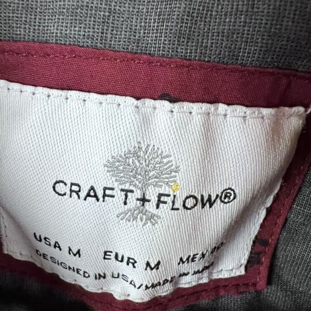 Craft And Flow Flower Pattern Button Down Long Sl… - image 2